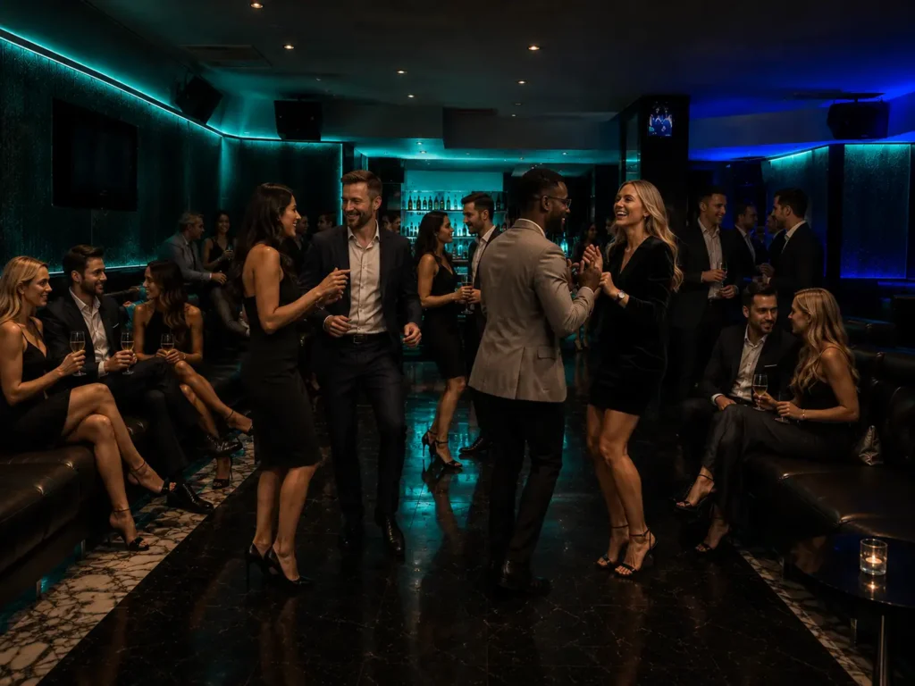 Colleagues enjoying a team celebration at a private corporate venue in Luton